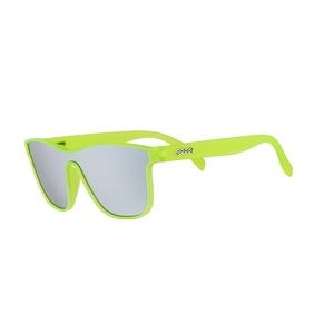 Neon green/yellow NWOT Goodr Sunglasses VRG neon flux capacitor